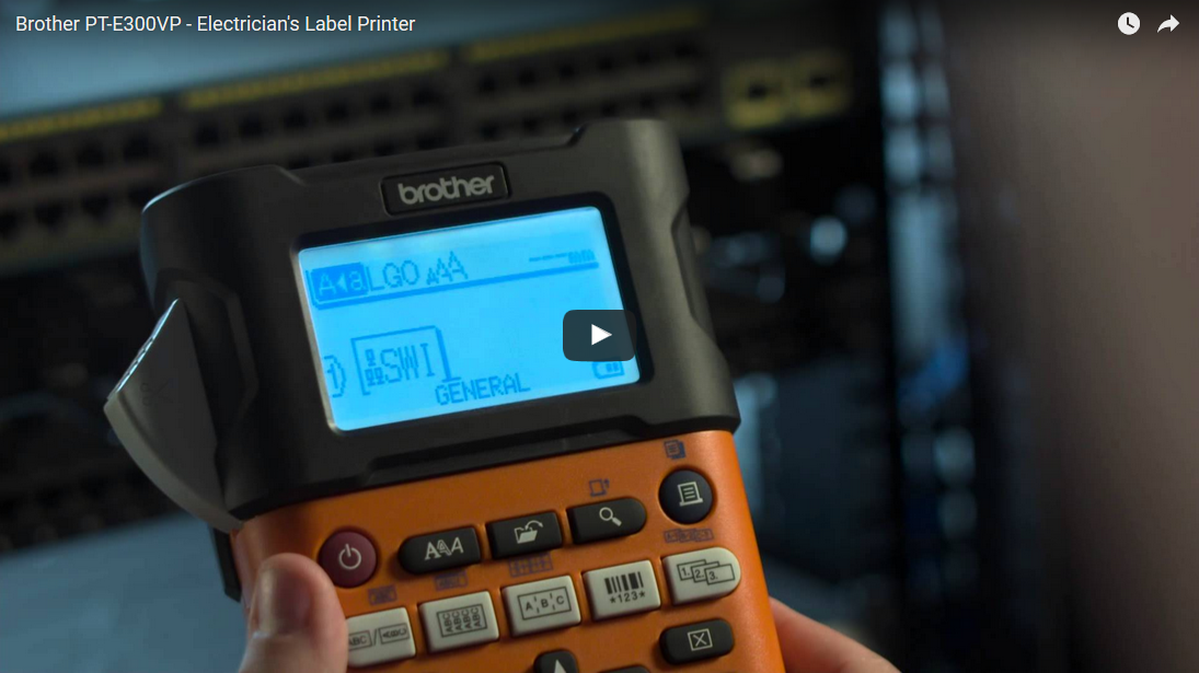 PT-E300VP | Handheld Electrician Label Printer | Brother UK
