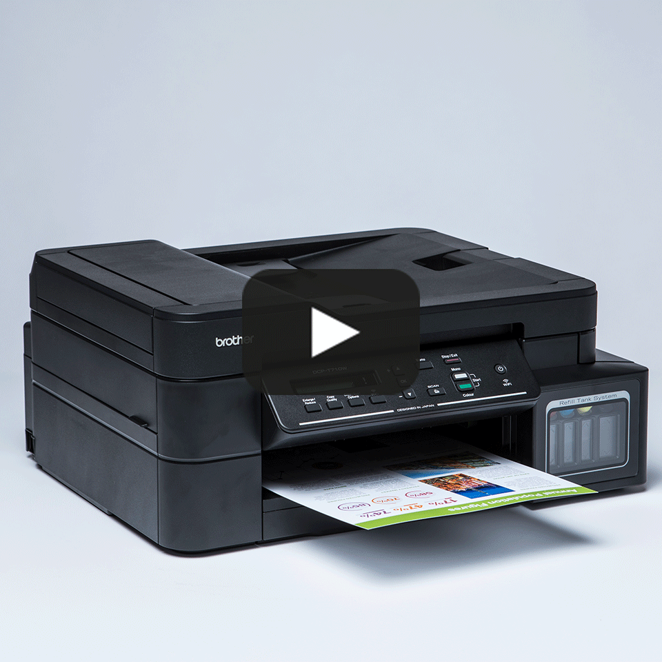 DCP-T710W InkBenefit Plus barevná multifunkční bezdrátová inkoustová tiskárna Brother 8