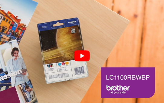 Originele Brother LC-1100RBWBP inktcartridge voordeelverpakking 6