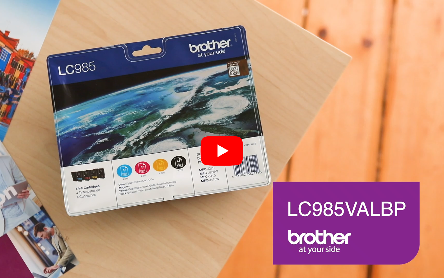 Originali Brother LC985VALBP rašalo kasečių pakuotė 6