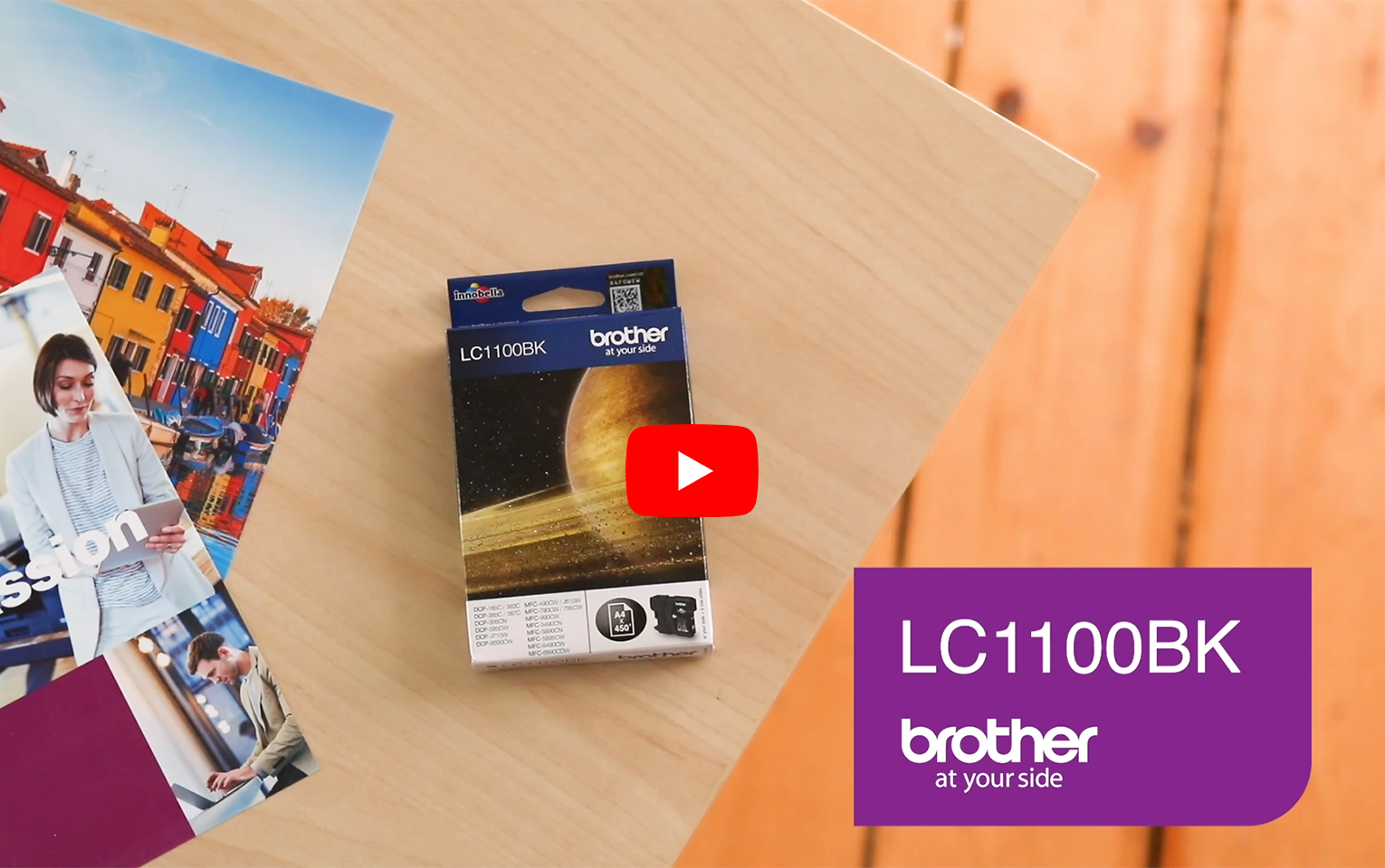 Оригинальный картридж Brother LC1100BK – Черный 6