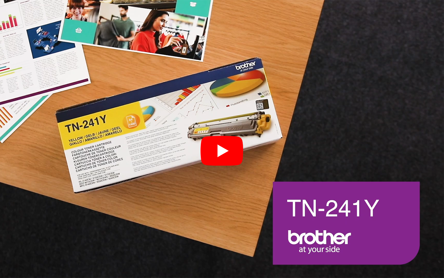 Brother TN-241Y Toner standard originale - giallo 5