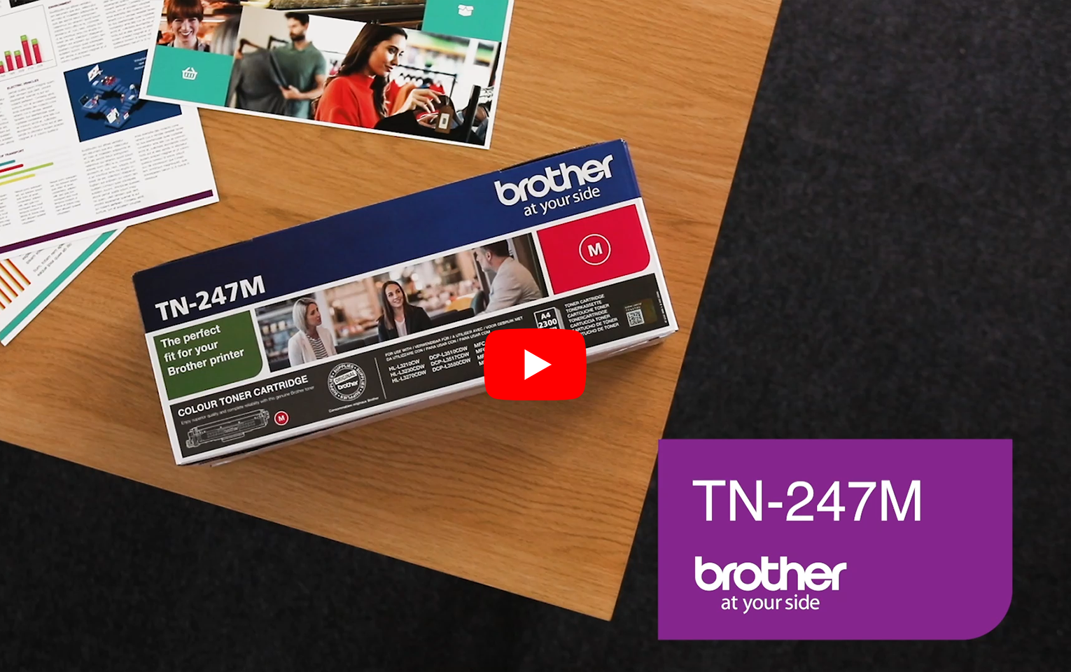 Original Brother TN-247M Tonerkartusche Magenta 
