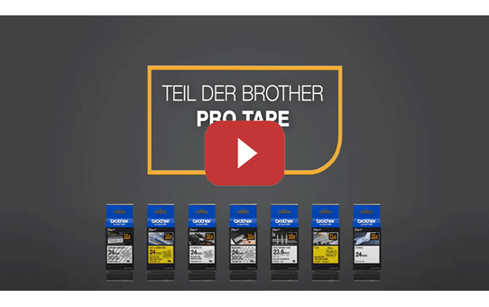 Brother Pro Tape HSe-631E Schrumpfschlauch – schwarz auf gelb 3