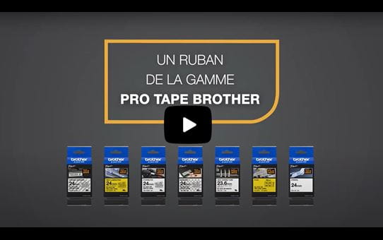 Cassette à ruban pochoir pour étiqueteuse STe-151 Brother original – Noir, 24 mm de large 5
